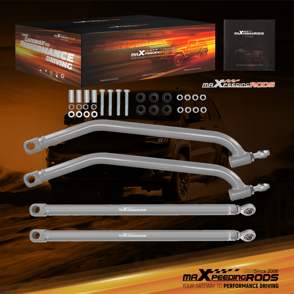 KIT DE BARRES DE RAYON SUPÉRIEURES ET INFÉRIEURES compatible pour POLARIS RZR 1000 XP 14-17