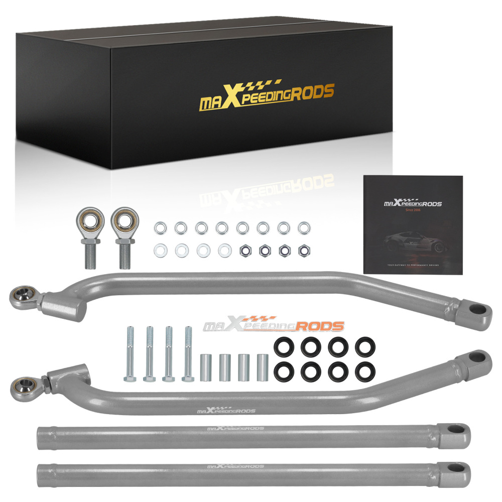 Upper Lower High Clearance Radius Rods Bars Kit for Polaris RZR 1000 XP 4 EPS