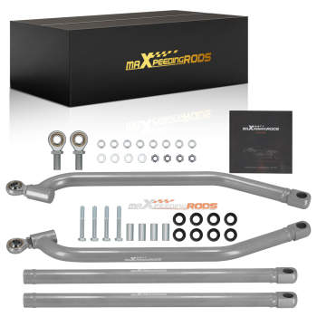 Upper Lower High Clearance Radius Rods Bars Kit for Polaris RZR 1000 XP 4 EPS