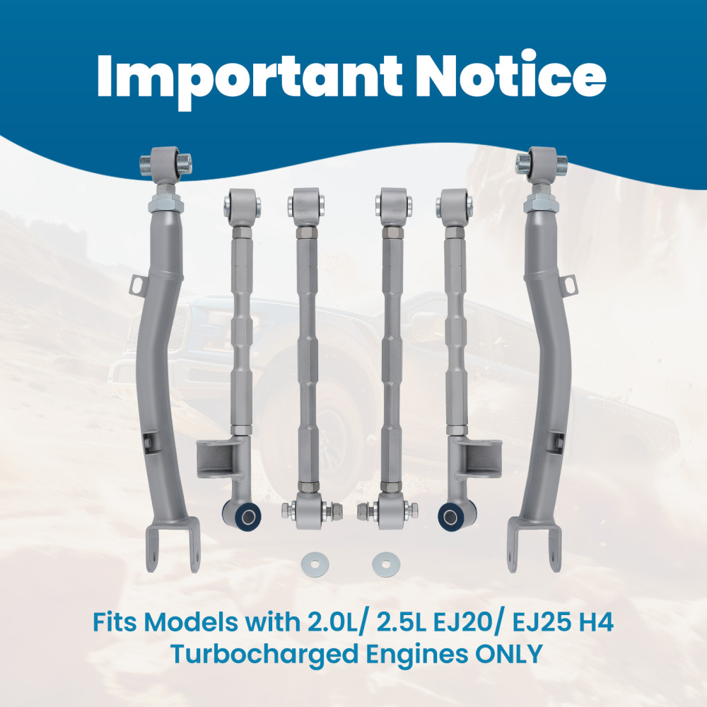 Suspension Set di collegamenti laterali posteriori del braccio di controllo compatibile per Subaru Impreza STi GDA 02