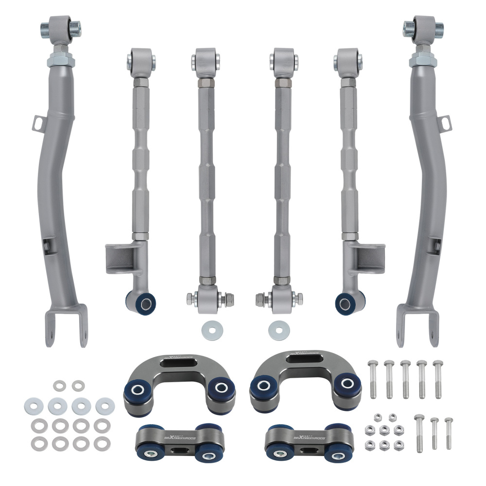 Rear Control Arm +Lateral Link + Sway Bar Link Set compatible for Subaru Impreza 1993-2007