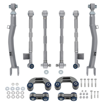 Rear Control Arm +Lateral Link + Sway Bar Link Set compatible for Subaru Impreza 1993-2007