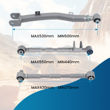 Rear Control Arm +Lateral Link + Sway Bar Link Set compatible for Subaru Impreza 1993-2007