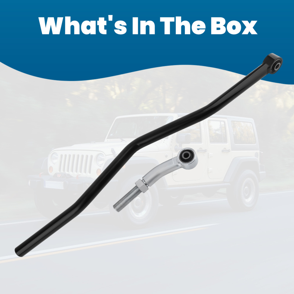 0-6 Lift Rear Adjustable Track Bar compatible for Jeep Wrangler JK 2007-2018 compatible for Panhard Rod