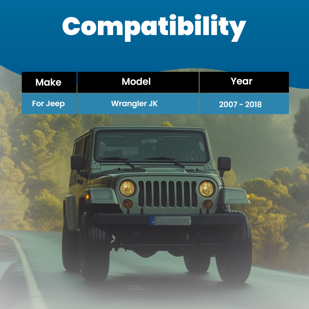 0-6 Lift Rear Adjustable Track Bar compatible for Jeep Wrangler JK 2007-2018 compatible for Panhard Rod