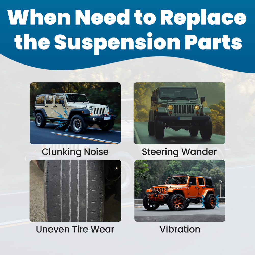 0-6 Lift Rear Adjustable Track Bar compatible for Jeep Wrangler JK 2007-2018 compatible for Panhard Rod