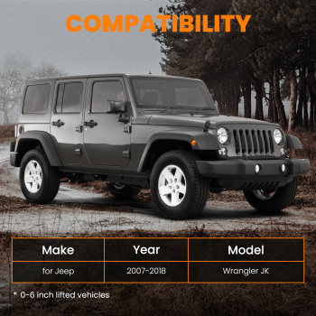 BARRE DATTELAGE ARRIÈRE AJUSTABLE compatible pour JEEP WRANGLER JK 2007-2018 0-6 INCH LIFT