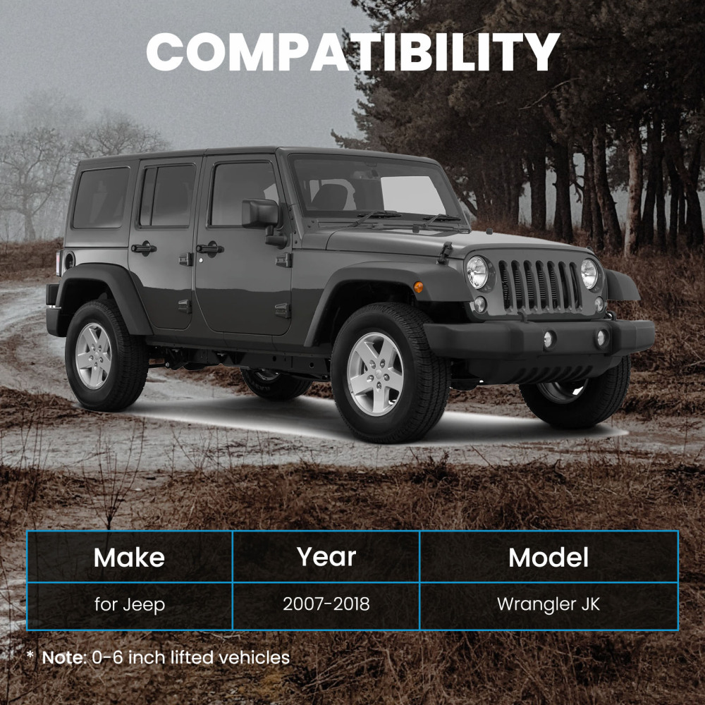 0-6 LIFT POSTERIORE REGOLABILE TRACK BAR compatibile per PANHARD ROD compatibile per JEEP WRANGLER JK 07-18