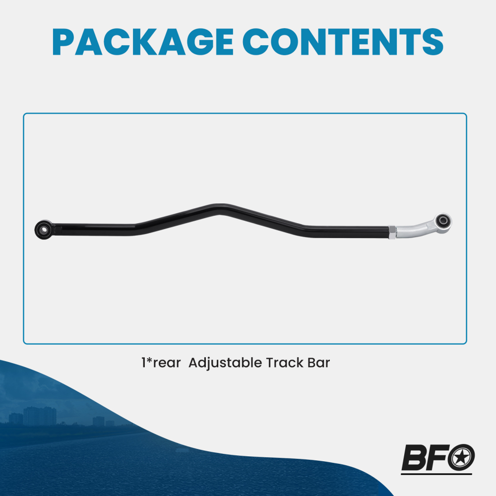 0-6 LIFT POSTERIORE REGOLABILE TRACK BAR compatibile per PANHARD ROD compatibile per JEEP WRANGLER JK 07-18