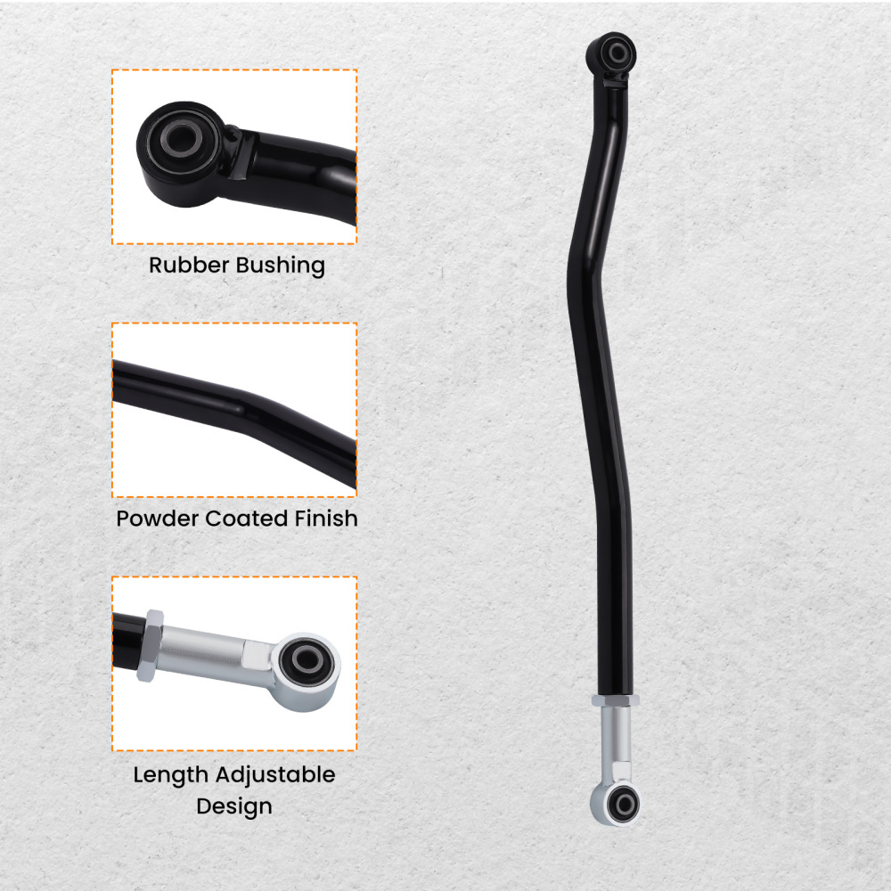 0-6 Lift Front Adjustable Track Bar compatible for Panhard Compatible for Jeep Wrangler JK 2007-2018