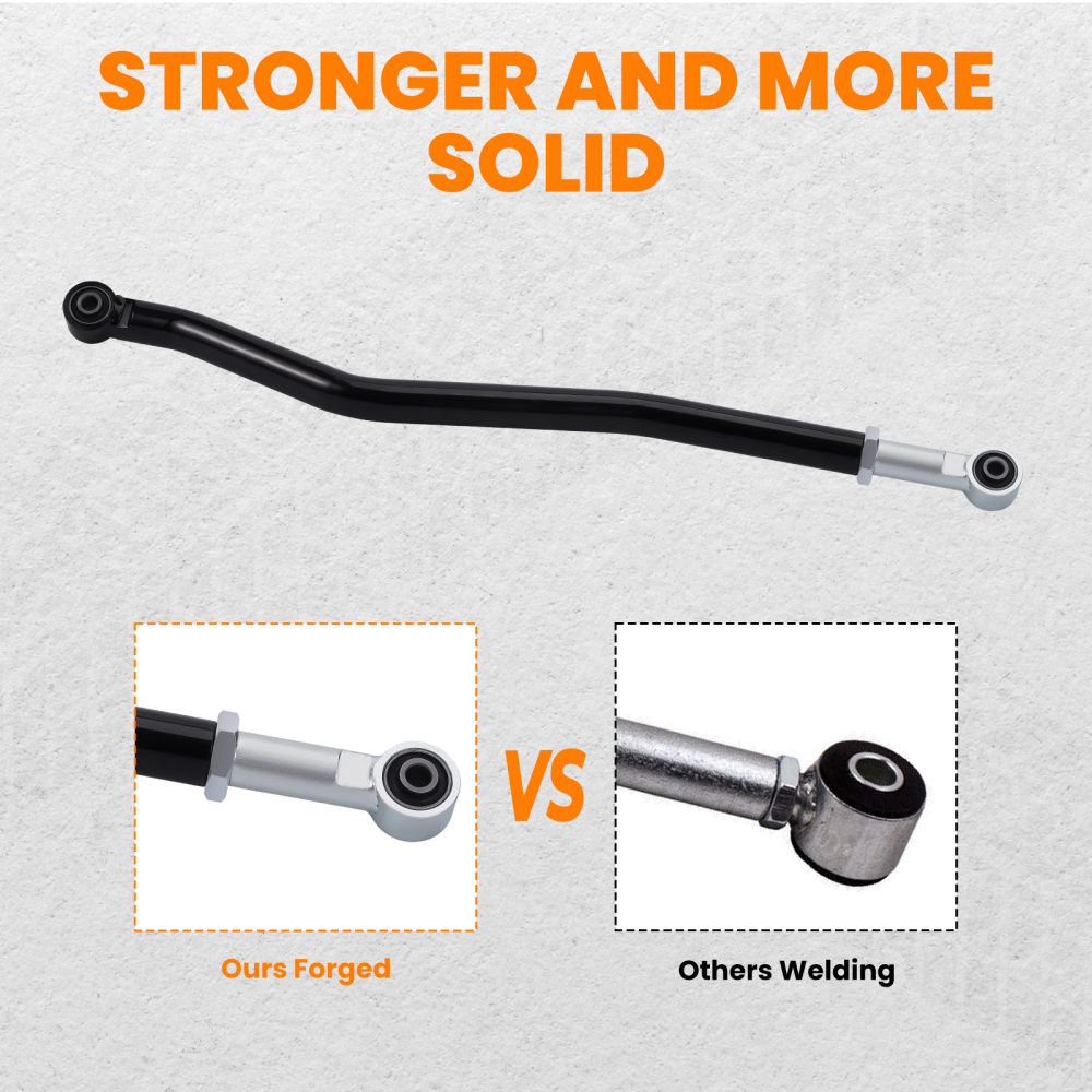 0-6 Lift Front Adjustable Track Bar compatible for Panhard Compatible for Jeep Wrangler JK 2007-2018