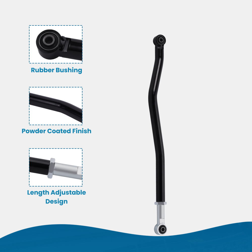 0-6 Lift Front Adjustable Track Bar compatible for Panhard Compatible for Jeep Wrangler JK 2007-2018