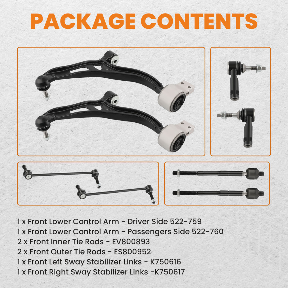 Front Lower Control Arms w/CV Axle Assembly for 2014-2017 compatible for Ford Explorer V6 3.5L