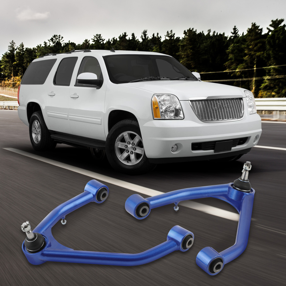 Front Upper Control Arms 2-4 Lift A-Arms compatible for Chevy Chevrolet Tahoe 2007-2015