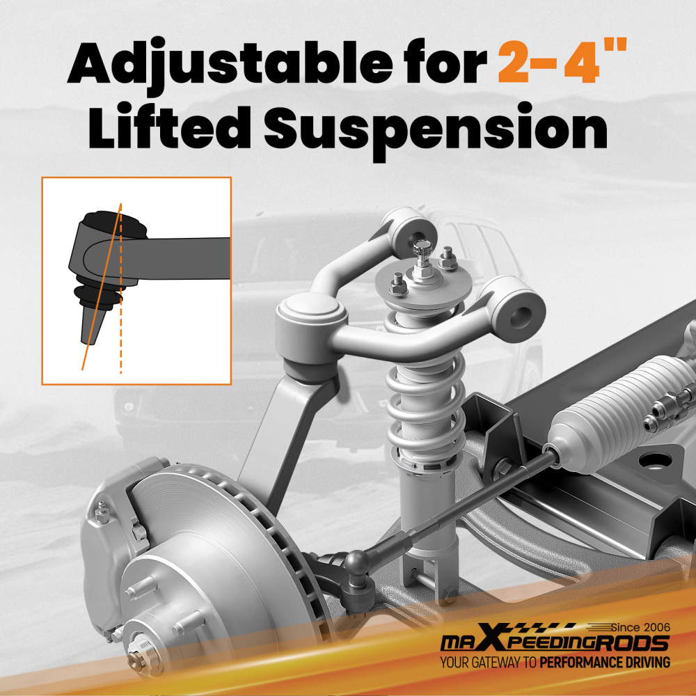 Upper Control Arm Lifts 2-4 Lift compatible for Chevy Silverado 1500 compatible for Sierra 1500 2007-2018