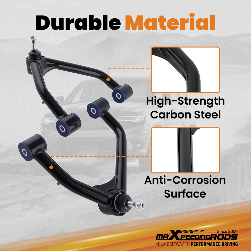 Upper Control Arm Lifts 2-4 Lift compatible for Chevy Silverado 1500 compatible for Sierra 1500 2007-2018