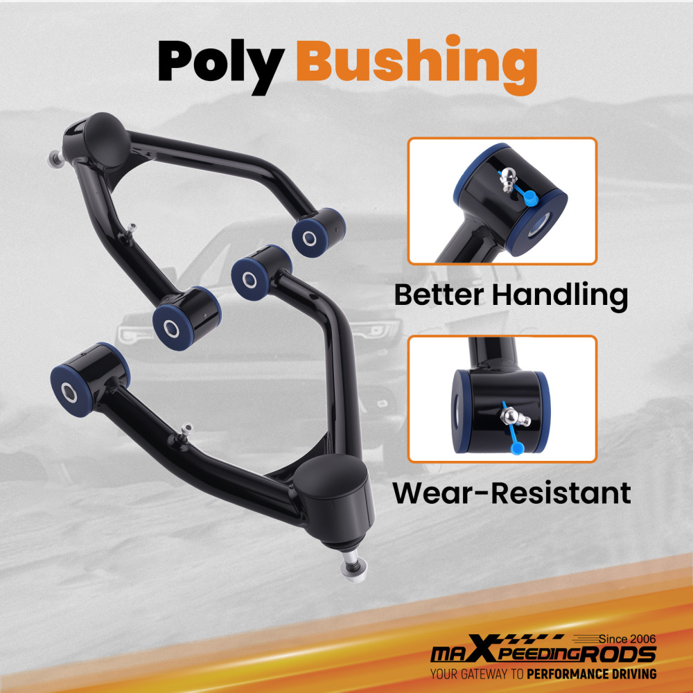Upper Control Arm Lifts 2-4 Lift compatible for Chevy Silverado 1500 compatible for Sierra 1500 2007-2018