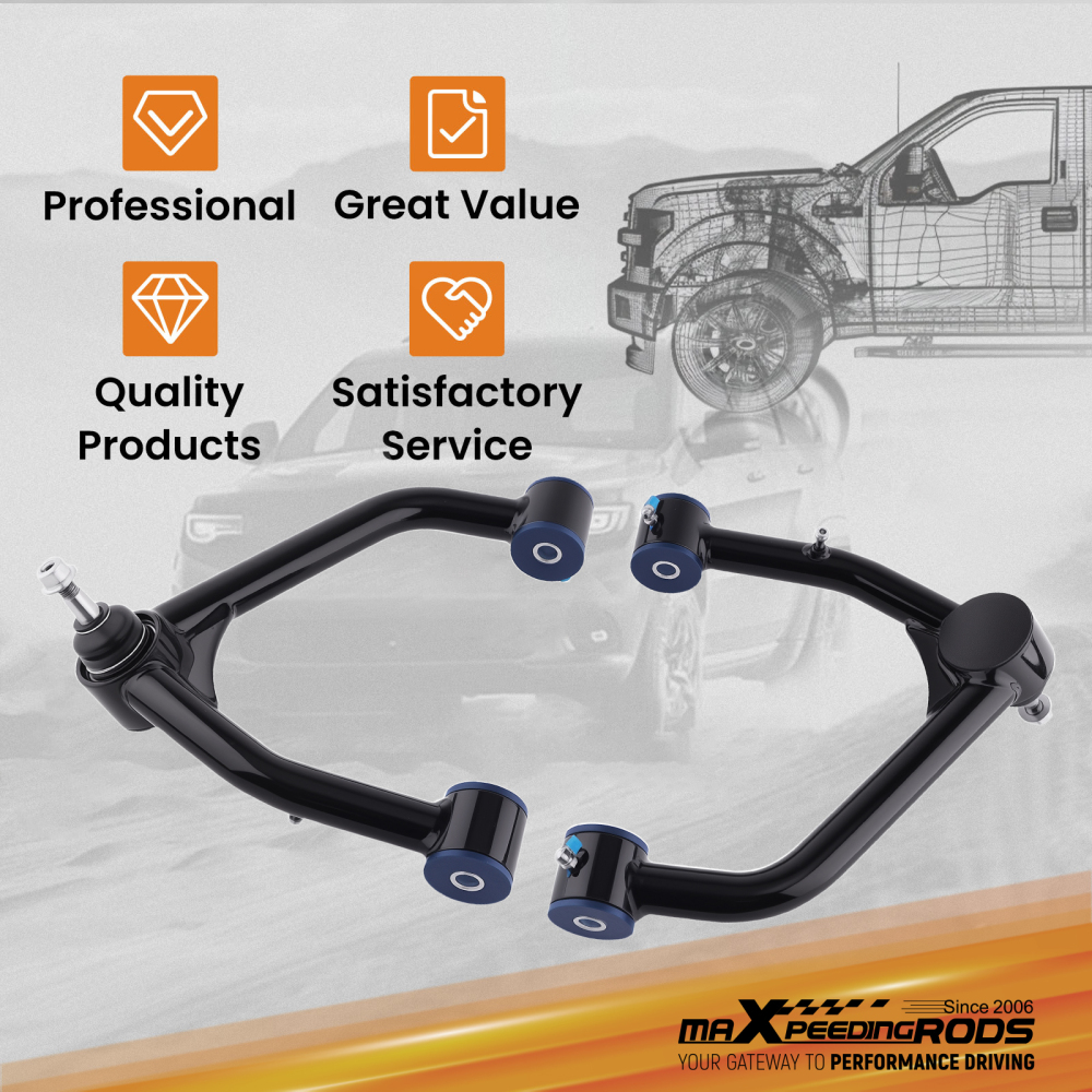 Upper Control Arm Lifts 2-4 Lift compatible for Chevy Silverado 1500 compatible for Sierra 1500 2007-2018