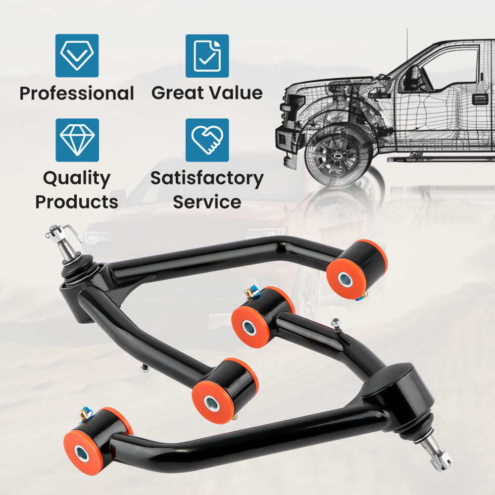 2-4 Lift Heavy Duty A-Arms compatible for Chevrolet Tahoe 07-15 Front Upper Control Arms
