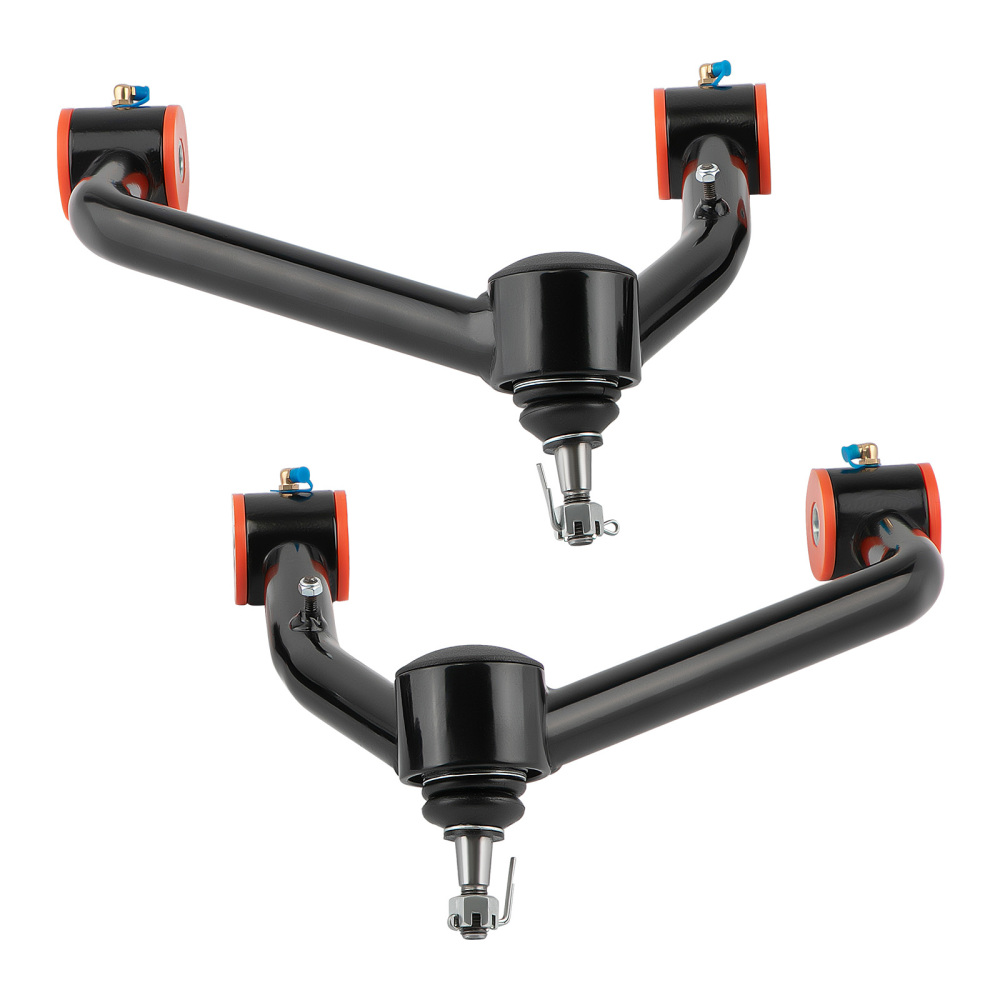 2-4 Lift Upper Control Arms + Rear Traction Bar For 07-18 compatible for Silverado Sierra 1500
