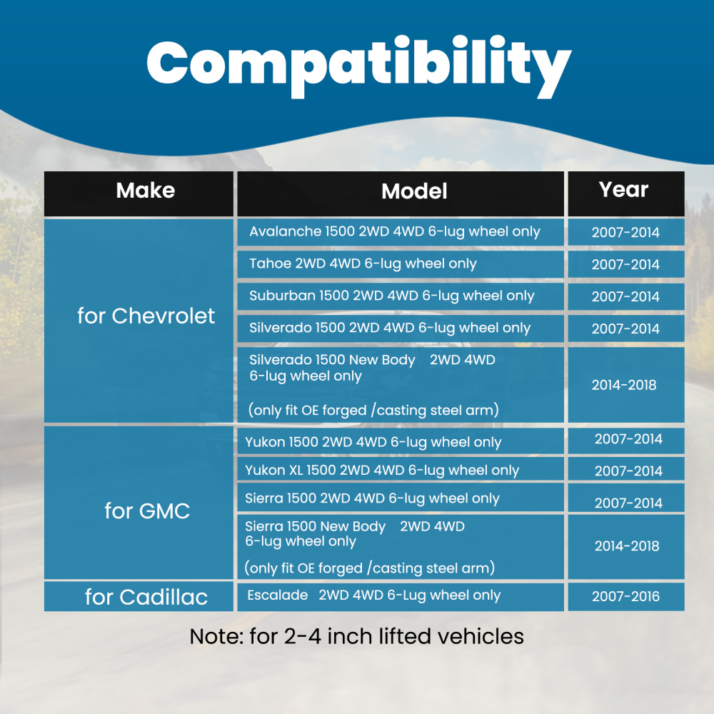 Heavy Duty Upper Control Arms compatible for Chevy Silverado compatible for GMC Sierra 1500 07-15 suspension arms