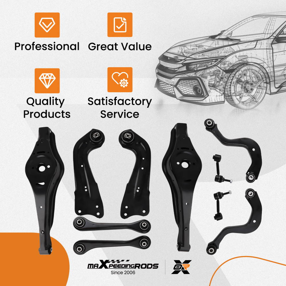 Wishbone Control Arms compatible for Audi A3 8P Q3 compatible for Seat Altea compatible for VW Golf 5 6 Touran compatible for Skoda Seat