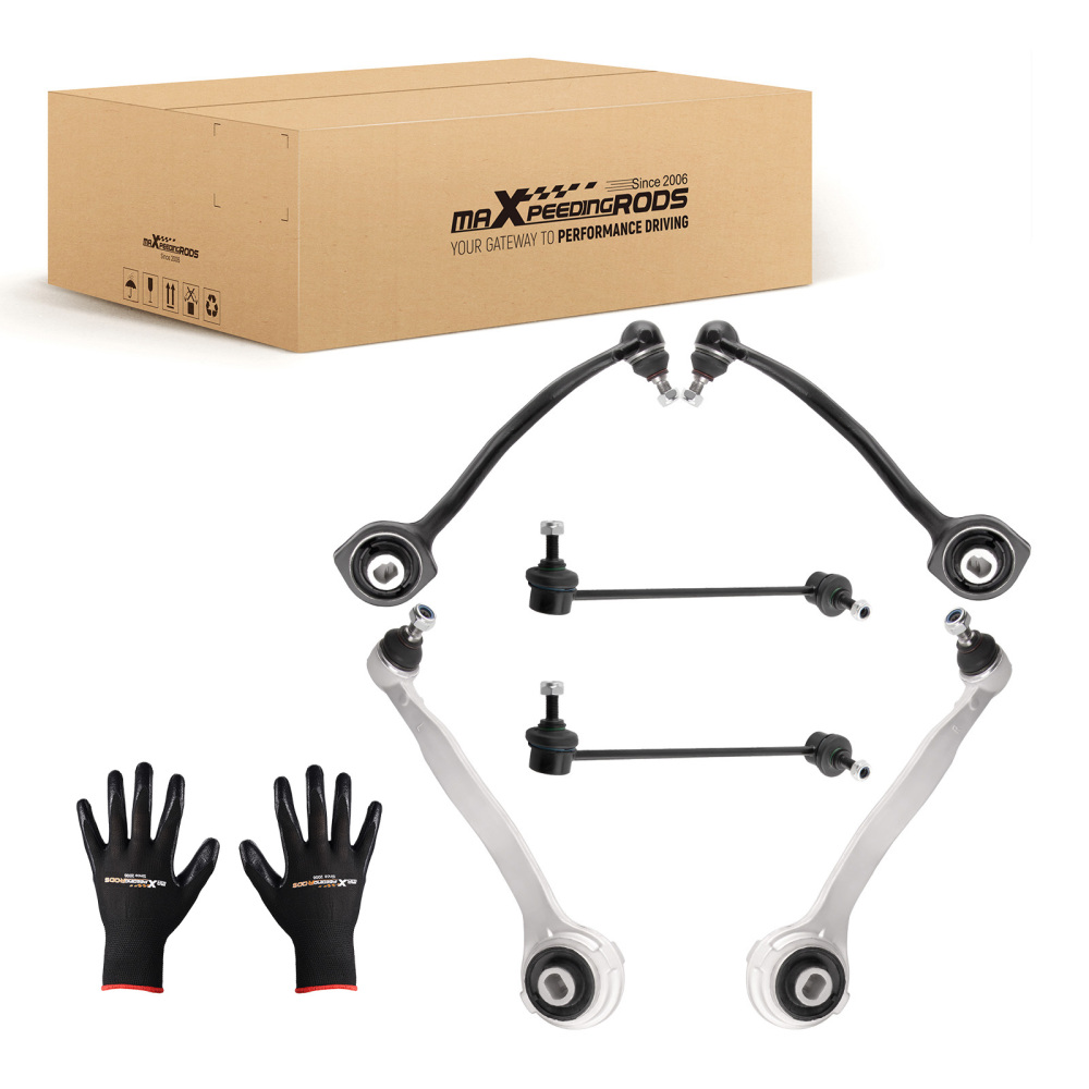 6X FRONT UPPER + LOWER SUSPENSION CONTROL ARMS compatible for MERCEDES CL203 W203 A209 C209