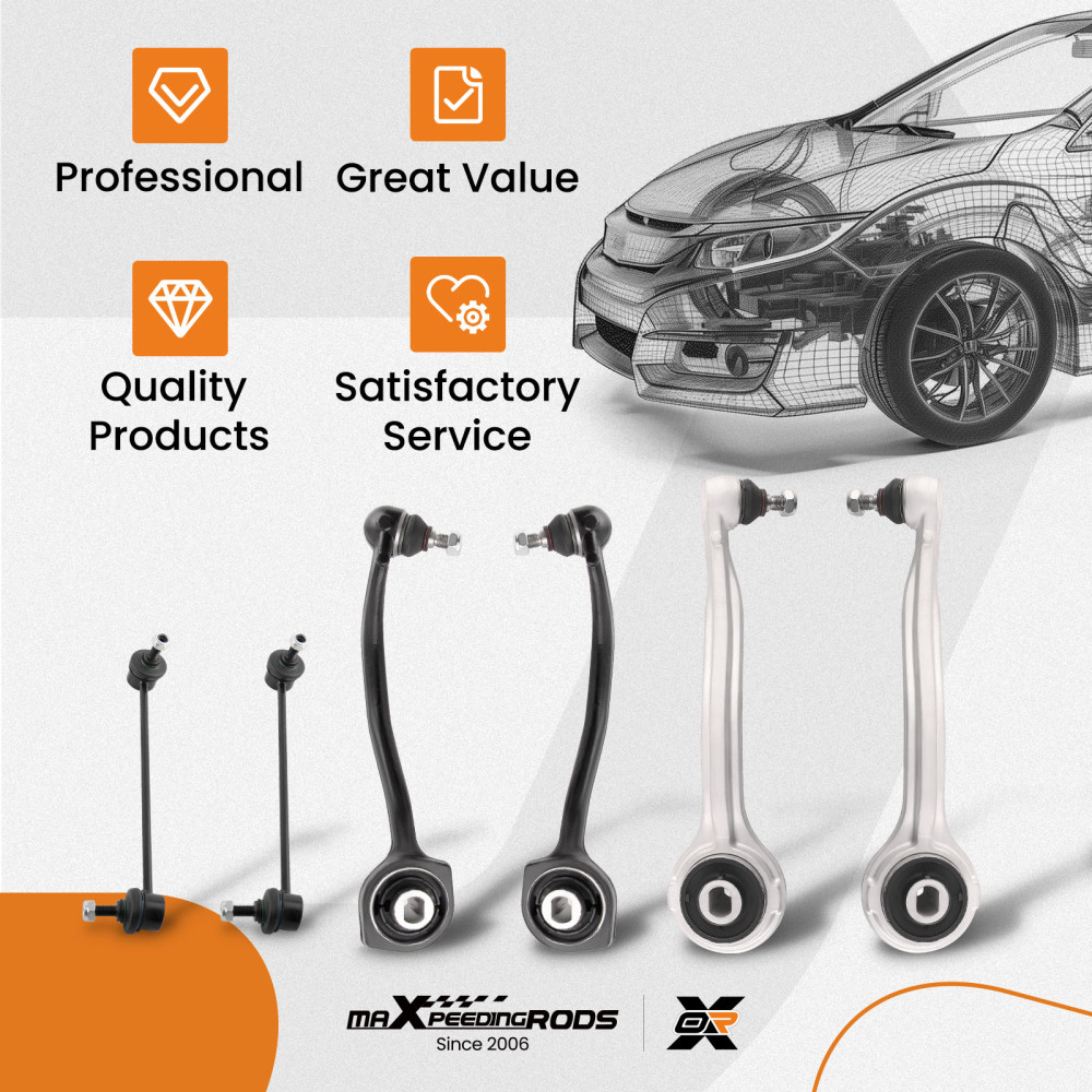 Compatible for Merceds-Benz CLK Front Upper Suspension Lower Wishbone Control Arms Links suspension arms