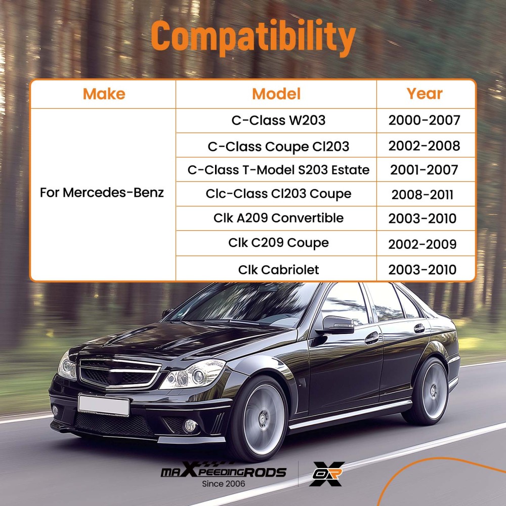 Compatible for Merceds-Benz CLK Front Upper Suspension Lower Wishbone Control Arms Links suspension arms