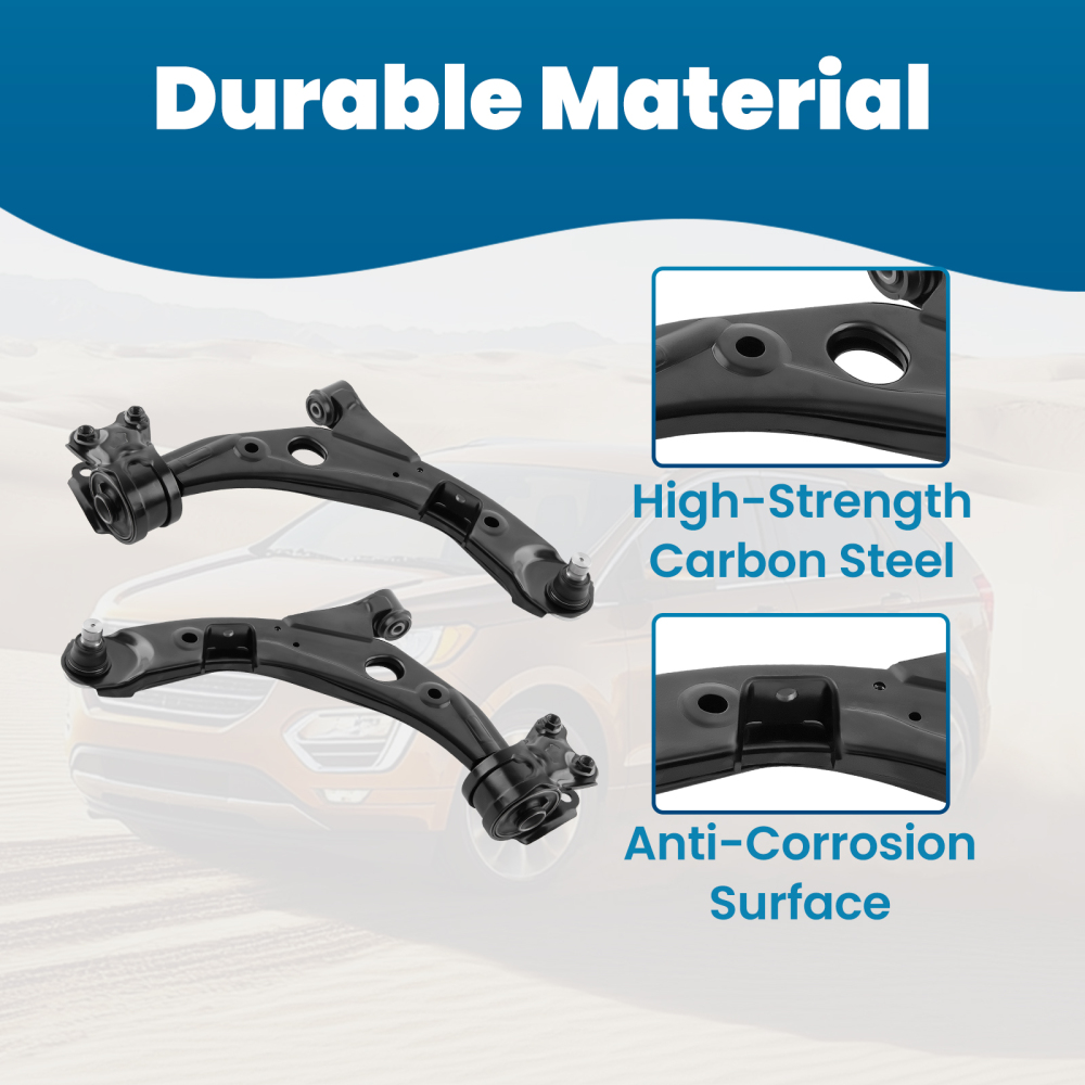 10pcs Front Lower Control Arms Tie Rods For 2007-2014 compatible for Ford Edge 2015 compatible for Lincoln MKX