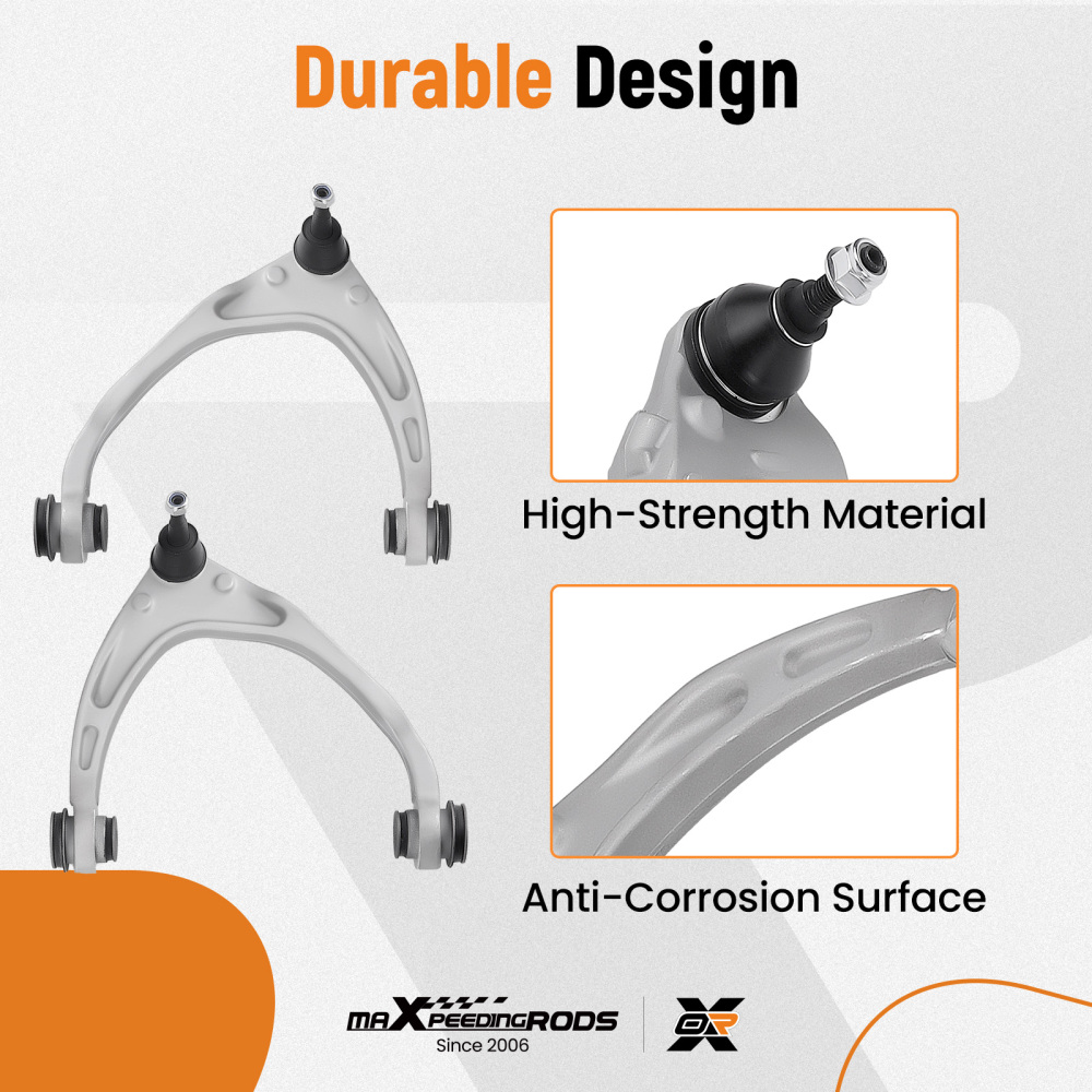 10x Upper Lower Aluminum Control Arm for 2014 2015 2016 compatible for Silverado 1500 compatible for Escalade