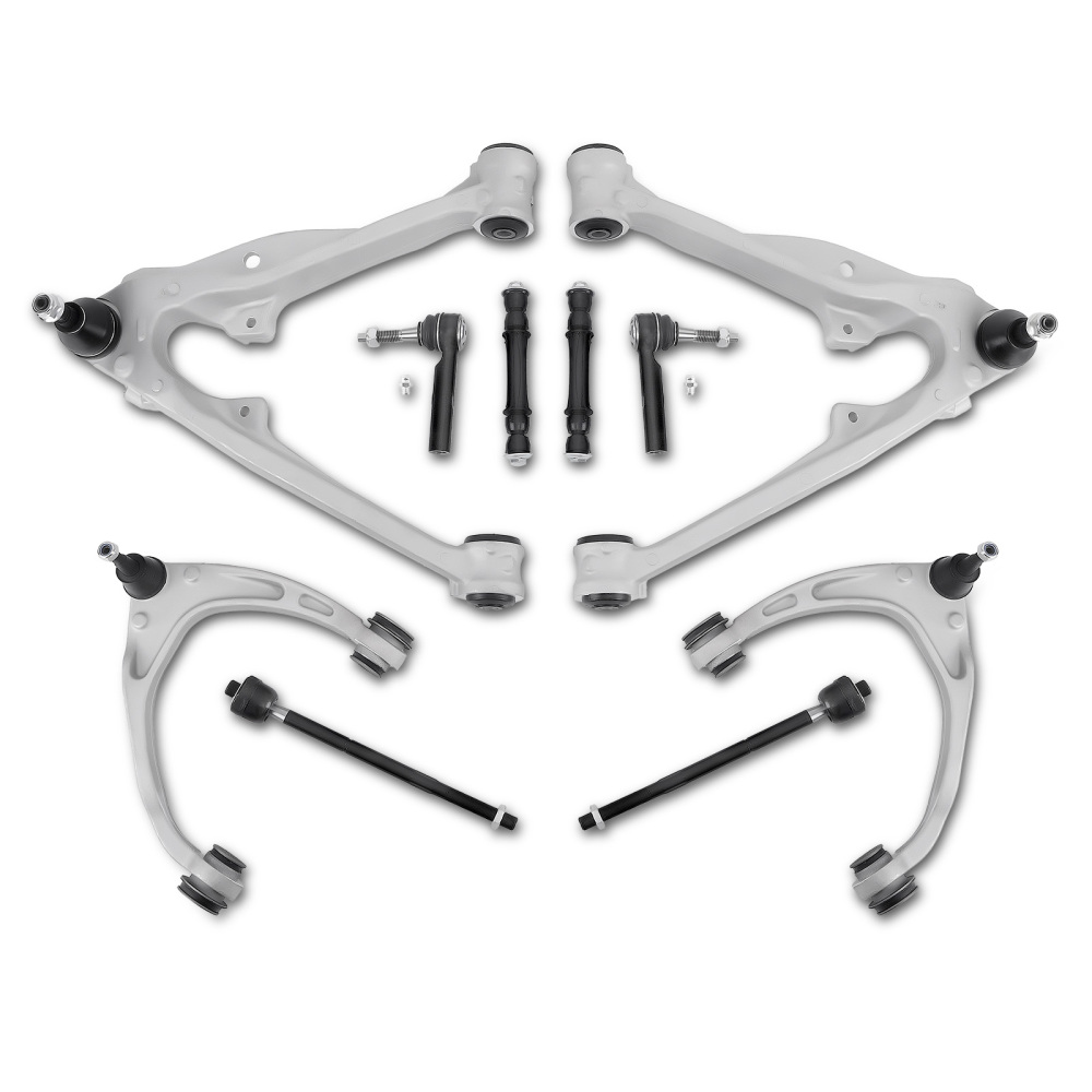 10x Upper Lower Aluminum Control Arm for 2014 2015 2016 compatible for Silverado 1500 compatible for Escalade