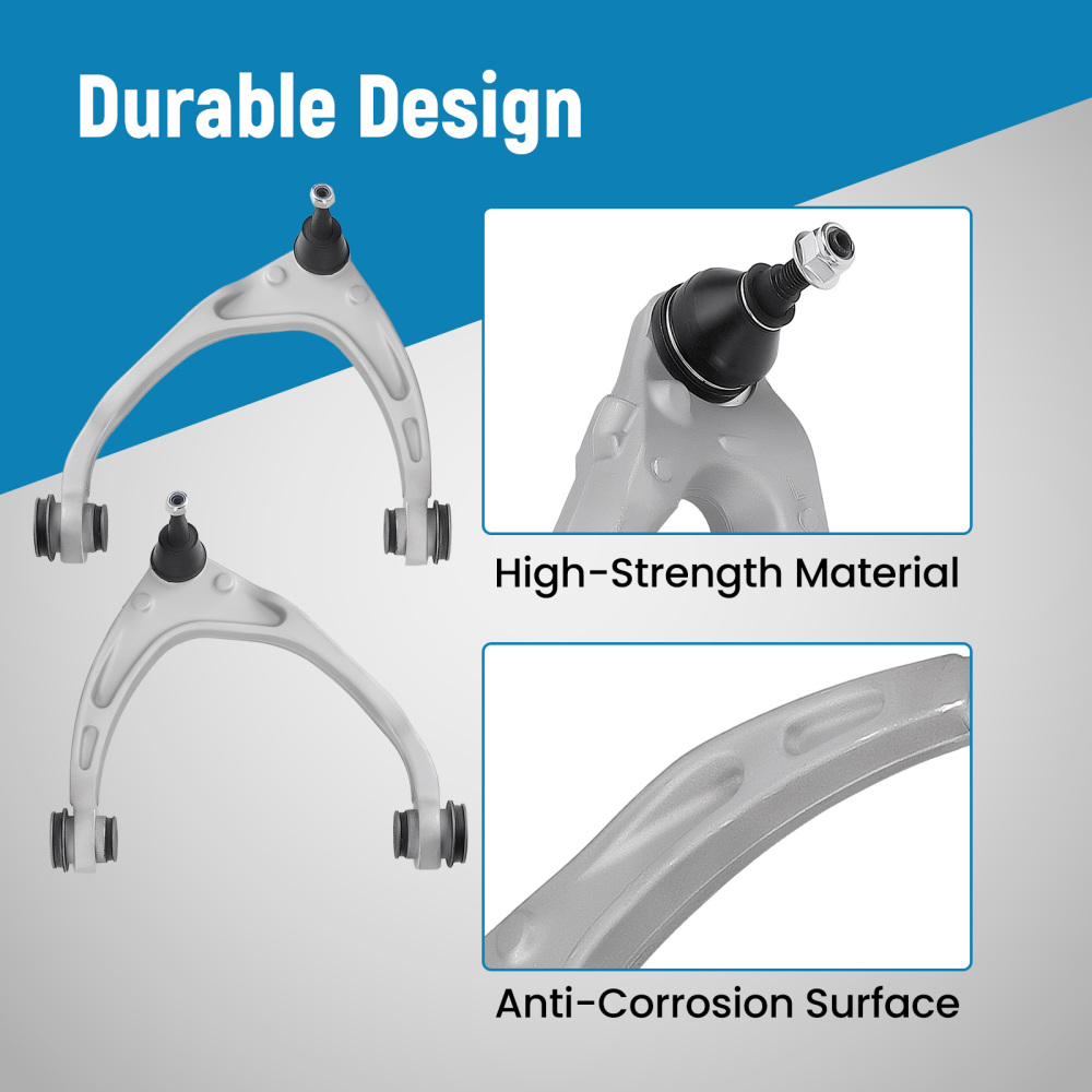 10x Upper Lower Aluminum Control Arm for 2014 2015 2016 compatible for Silverado 1500 compatible for Escalade