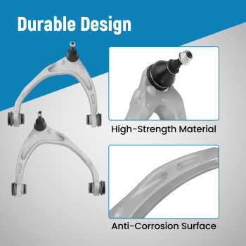 10x Upper Lower Aluminum Control Arm for 2014 2015 2016 compatible for Silverado 1500 compatible for Escalade