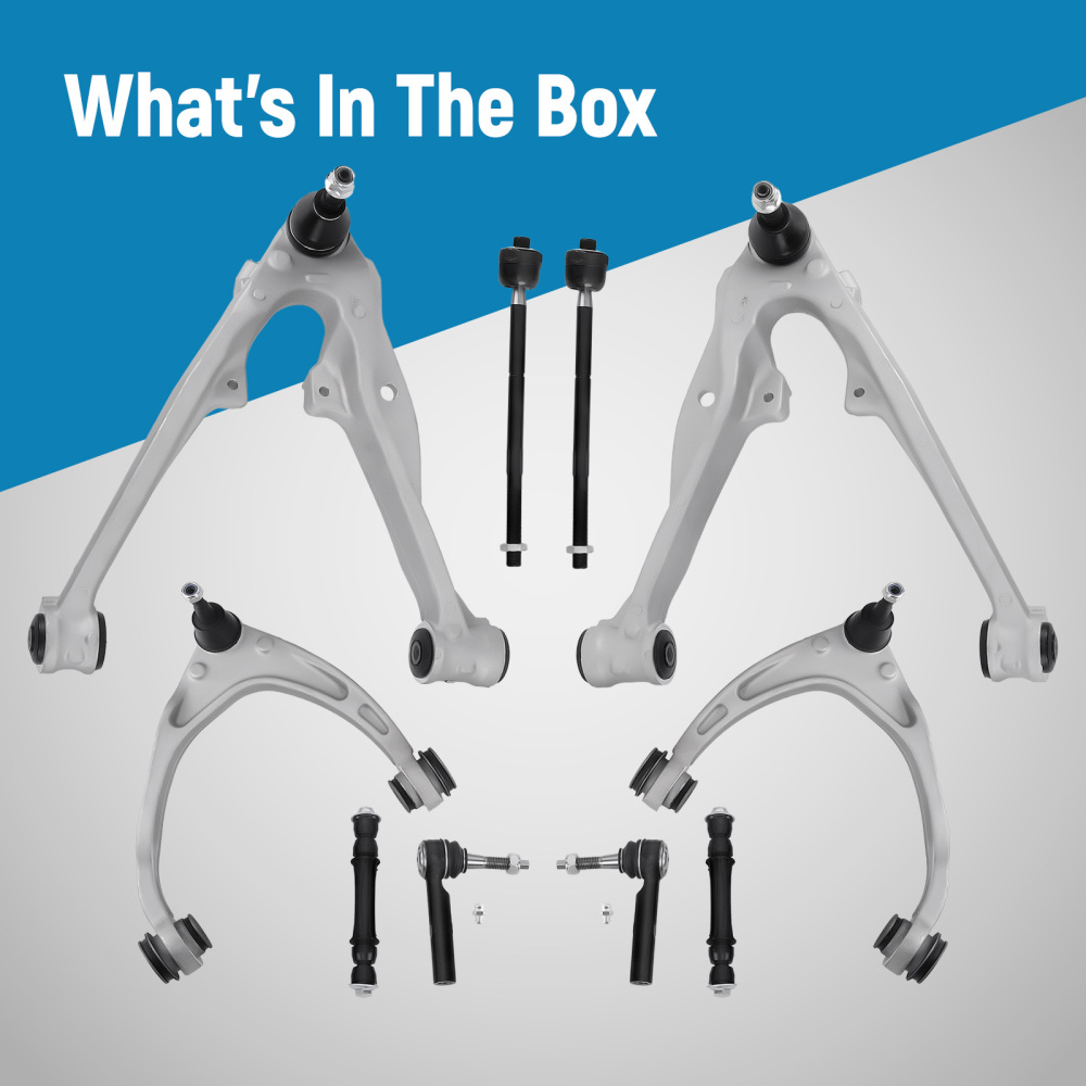 10x Upper Lower Aluminum Control Arm for 2014 2015 2016 compatible for Silverado 1500 compatible for Escalade