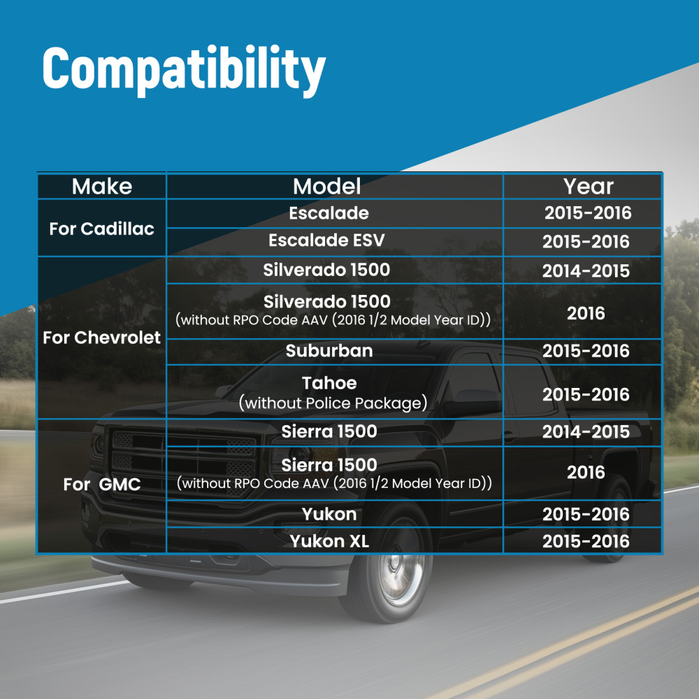 10x Upper Lower Aluminum Control Arm for 2014 2015 2016 compatible for Silverado 1500 compatible for Escalade