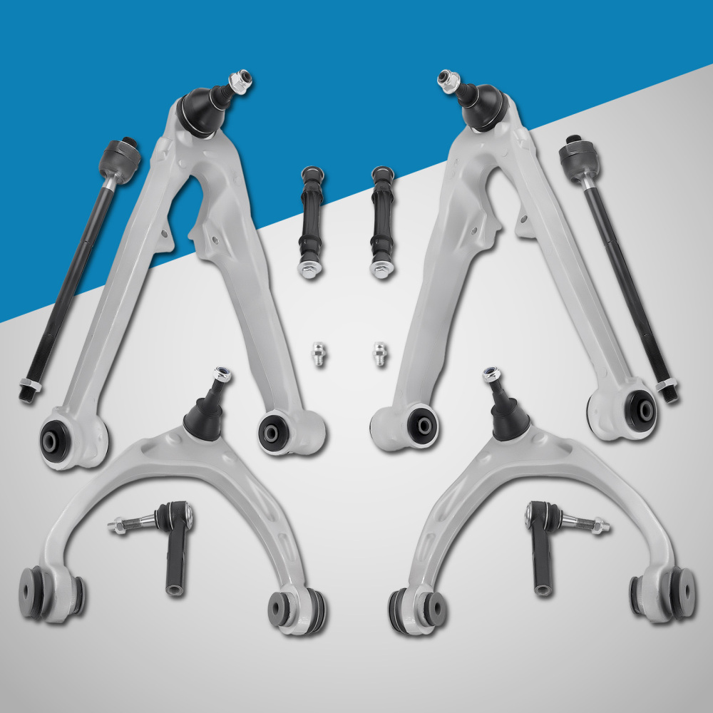 10x Upper Lower Aluminum Control Arm for 2014 2015 2016 compatible for Silverado 1500 compatible for Escalade