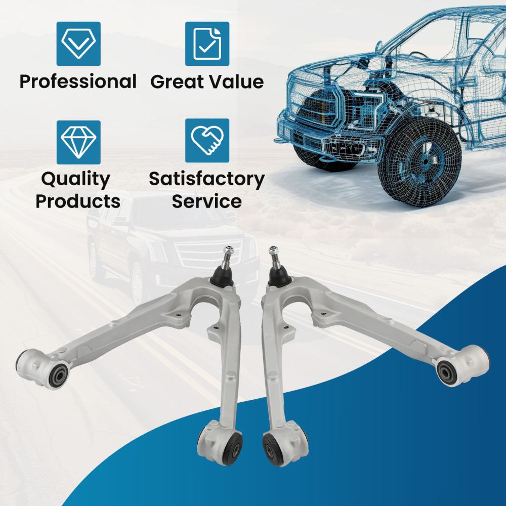 Aluminum Front Lower Control Arm Ball Joint LH RH compatible for Chevy Silverado 2014-2017