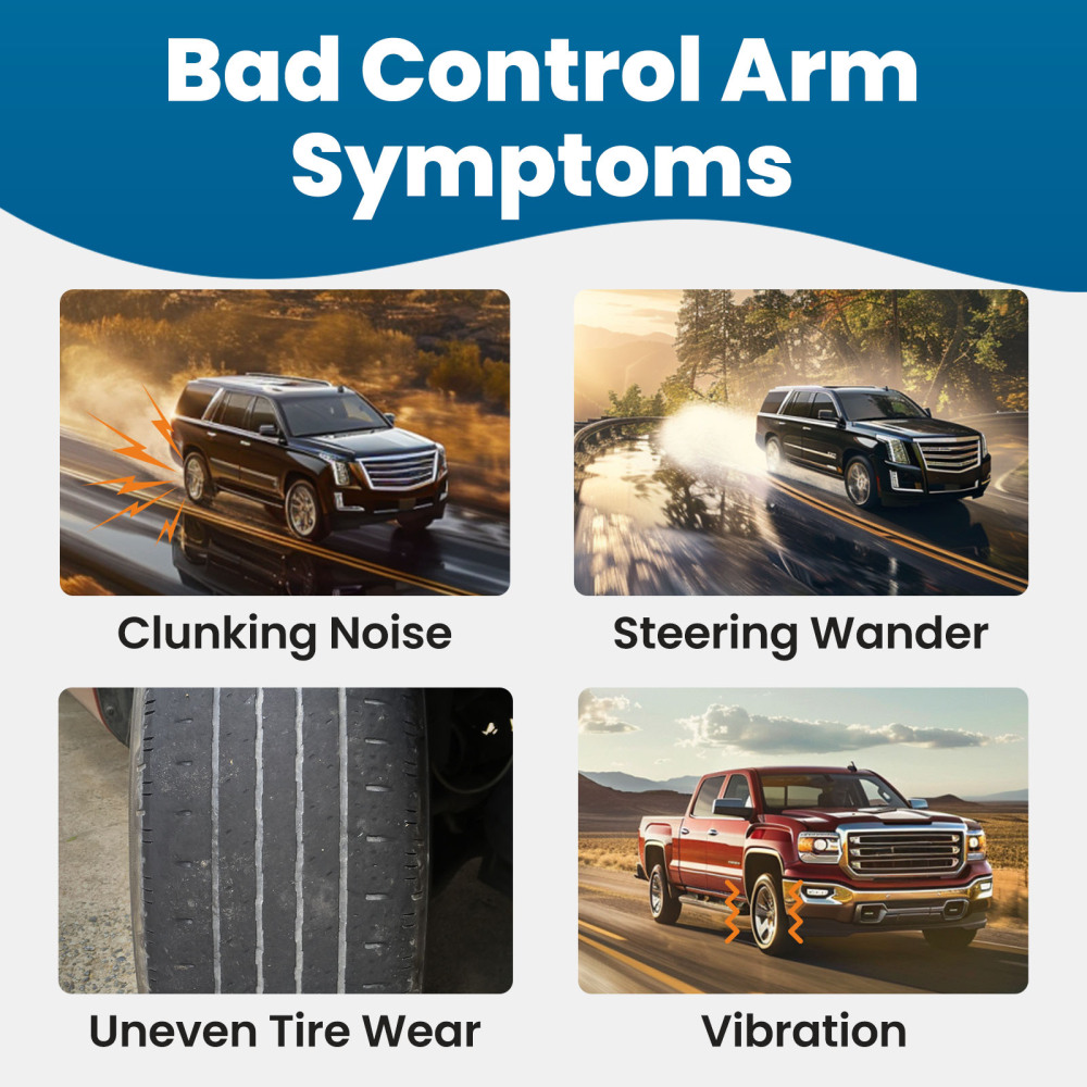 Aluminum Front Lower Control Arm Ball Joint LH RH compatible for Chevy Silverado 2014-2017