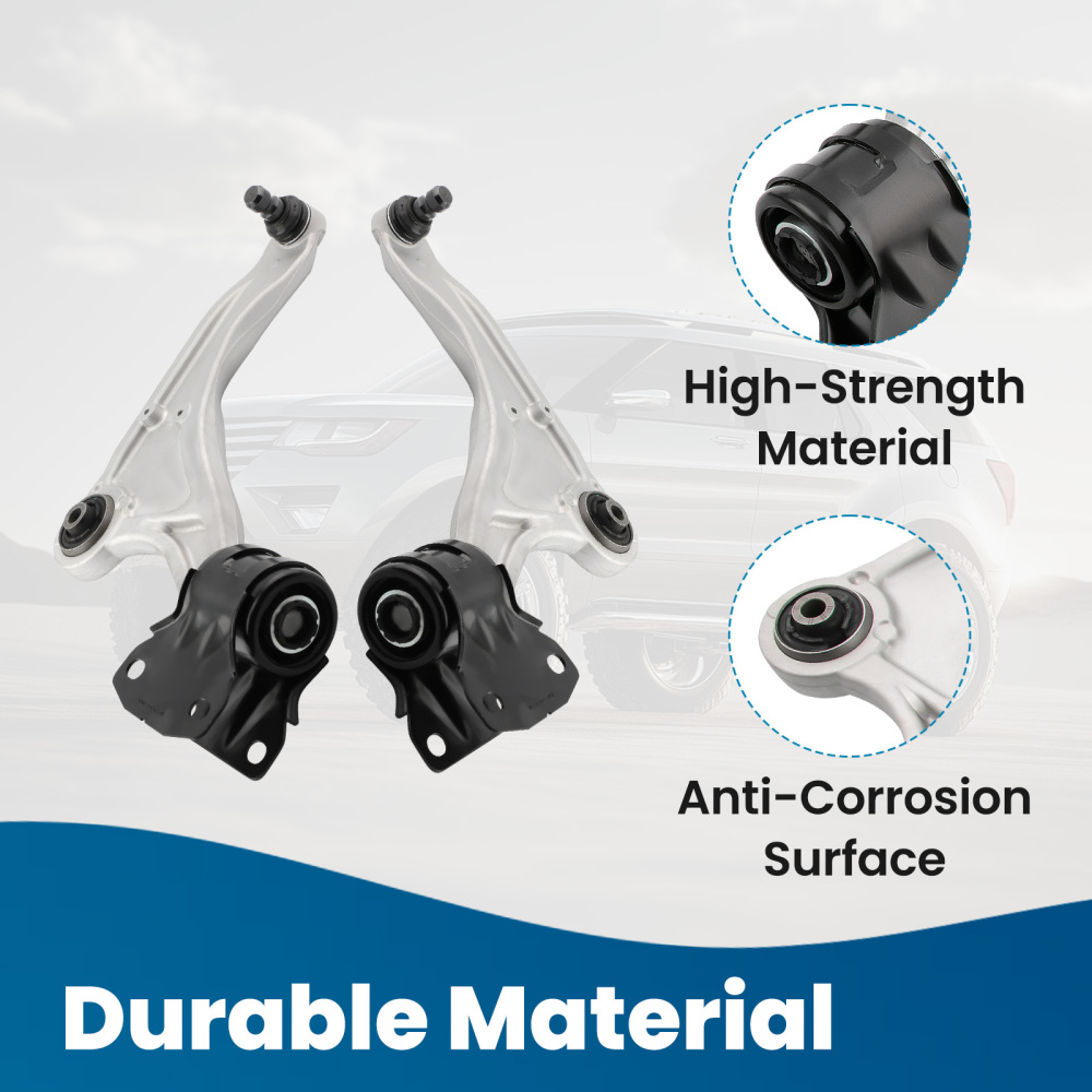 8x Front Lower Control Arms Outer Tie Rods Sway Bars for 2013-2017 compatible for Ford Fusion