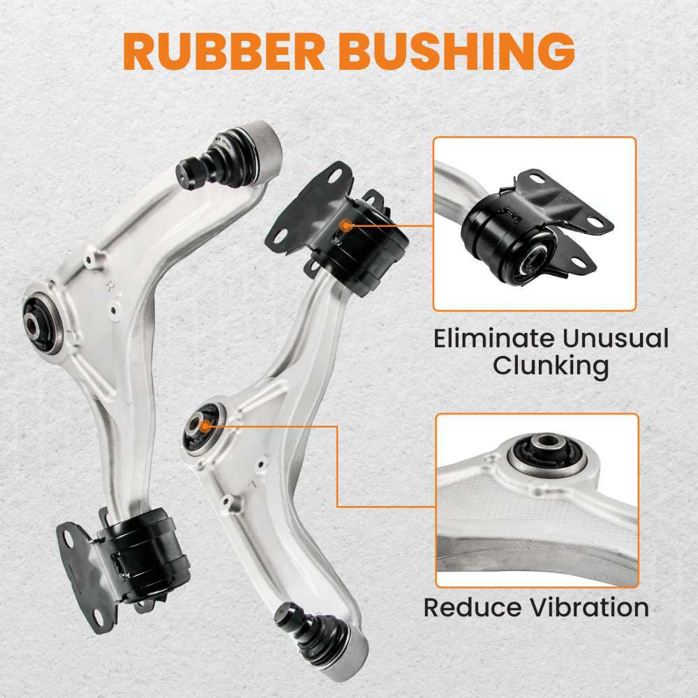 8x Front Lower Control Arms Outer Tie Rods Sway Bars for 2013-2017 compatible for Ford Fusion