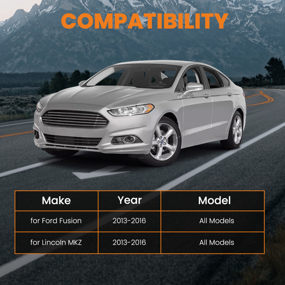 8x Front Lower Control Arms Outer Tie Rods Sway Bars for 2013-2017 compatible for Ford Fusion