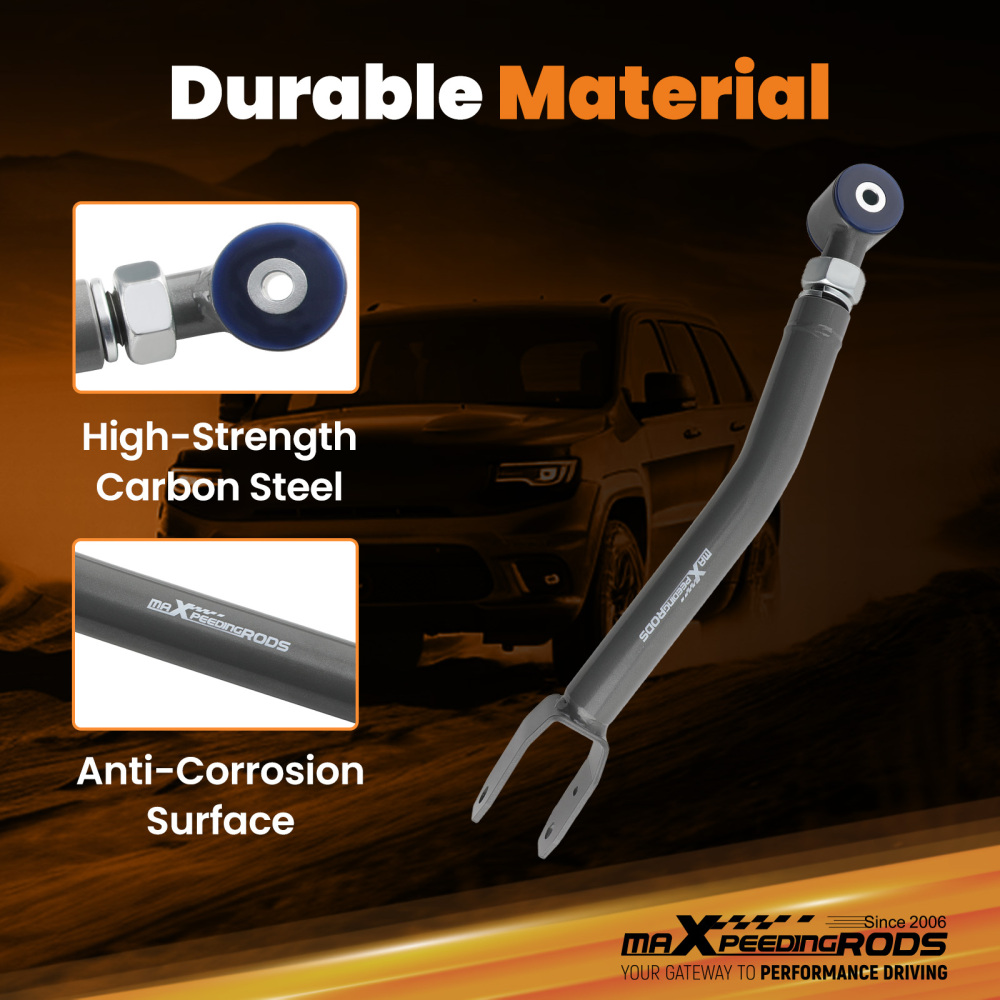 Heavy Duty Adjustable Front Upper Control Arm compatible for Jeep Wrangler JL JLU 2018+