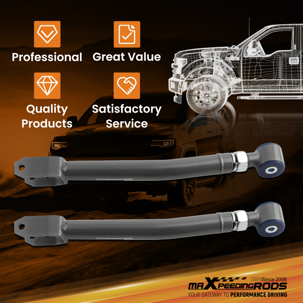 Heavy Duty Adjustable Front Upper Control Arm compatible for Jeep Wrangler JL JLU 2018+