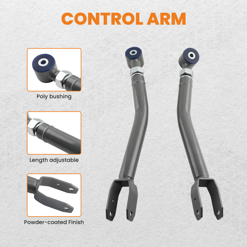 Heavy Duty Adjustable Front Upper Control Arm compatible for Jeep Wrangler JL JLU 2018+
