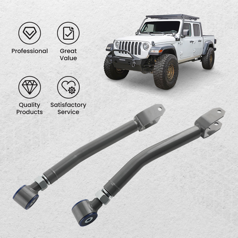 Heavy Duty Adjustable Front Upper Control Arm compatible for Jeep Wrangler JL JLU 2018+