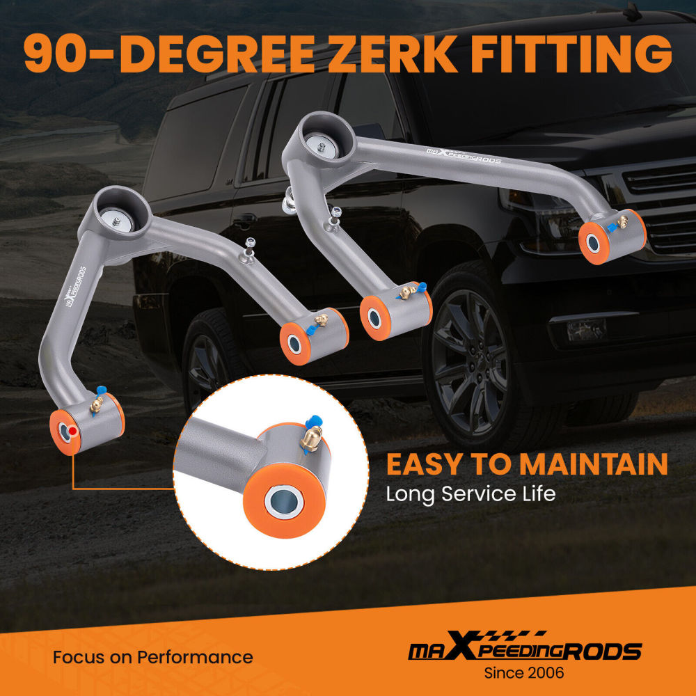 2x Suspension Front Upper Control Arm 2-4 Lift Kit compatible for GMC Yukon XL 2015-2020