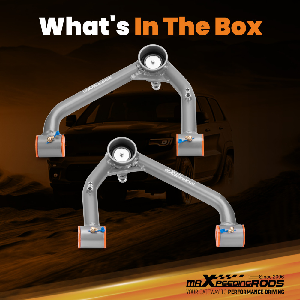 2x Suspension Front Upper Control Arm 2-4 Lift Kit compatible for GMC Yukon XL 2015-2020