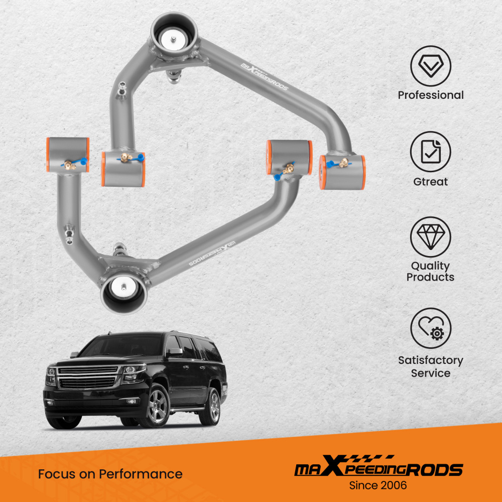 2x Suspension Front Upper Control Arm 2-4 Lift Kit compatible for GMC Yukon XL 2015-2020