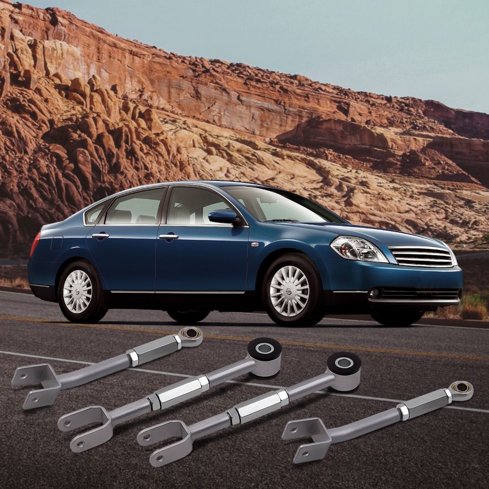 Adjustable Rear Camber/Control Arm + Toe Traction Kit Compatible for Nissan 350Z Z33 2003-2009